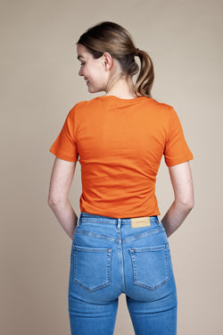 lidaa t-shirt pumpkin by ARMEDANGELS on thegreenlabels