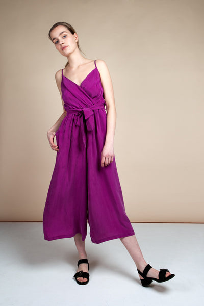 shop culotte jumpsuit bold cassis by Cossac at thegreenlabels