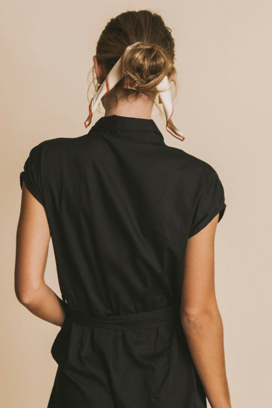 black malawi jumpsuit by Thinking Mu on Thegreenlabels