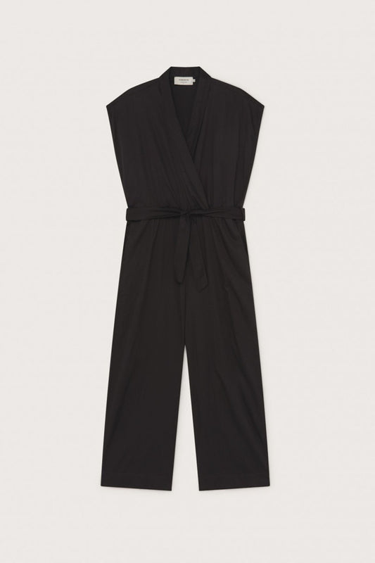 black malawi jumpsuit by Thinking Mu on Thegreenlabels