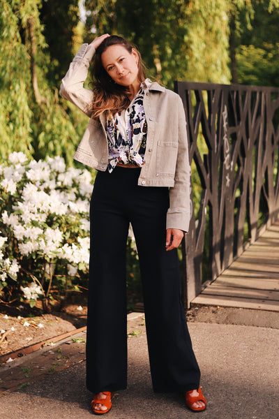 black marlene neoprene pants by JAN’N JUNE on thegreenlabels.com