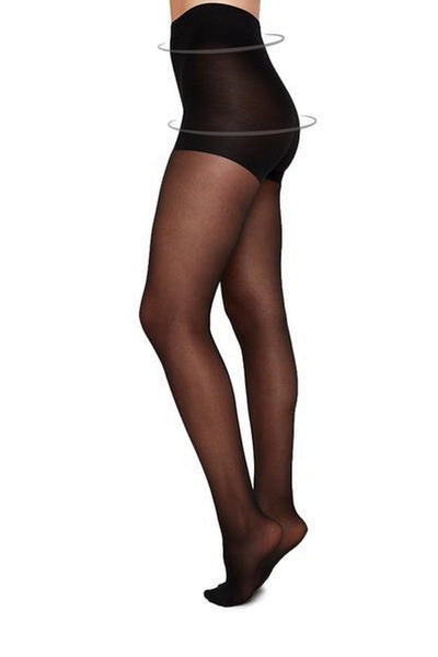 moa control tights black by Swedish Stockings on thegreenlabels.com