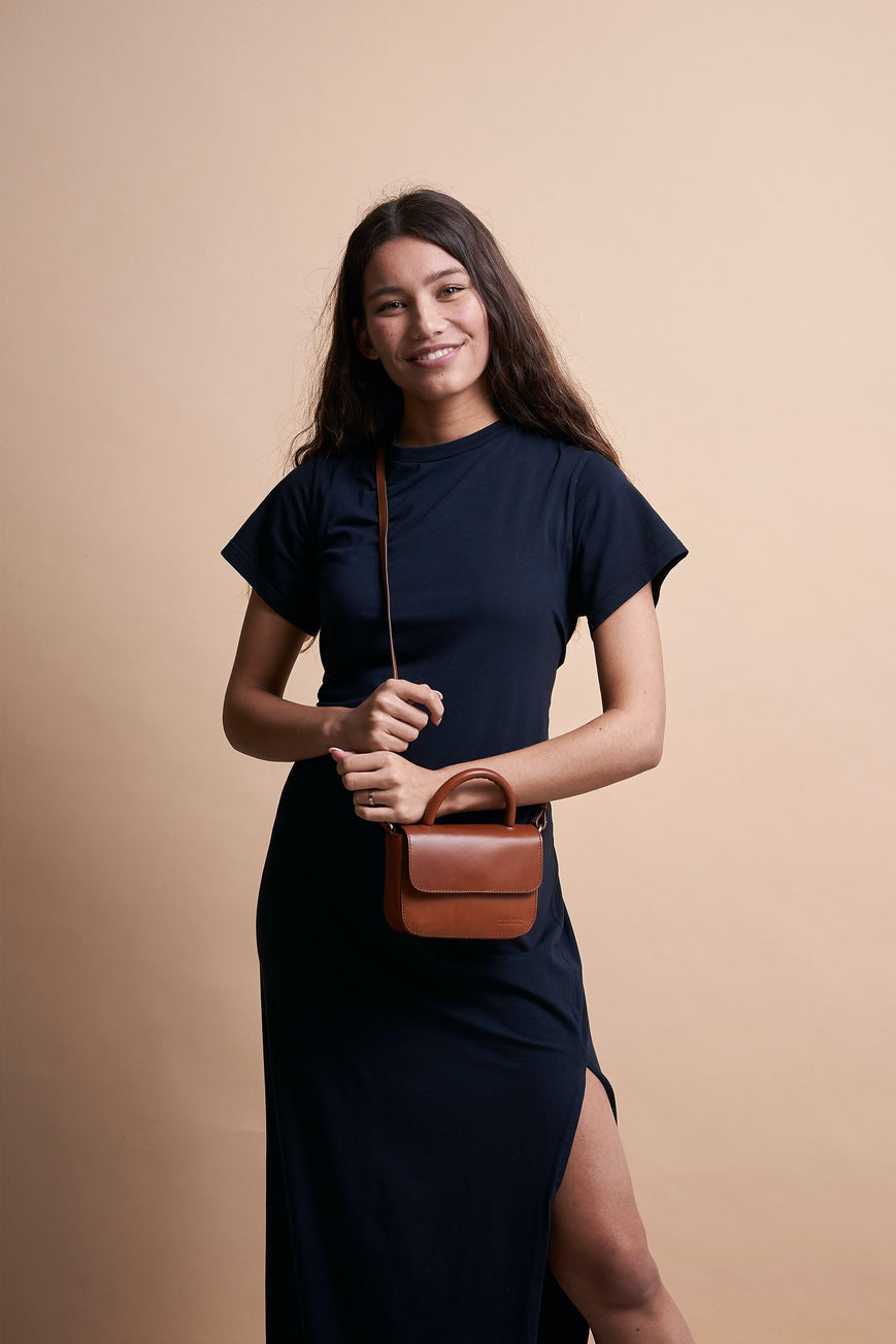 shop nano cognac bag by O My Bag on thegreenlabels.com