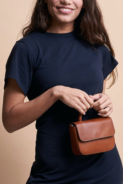 shop nano cognac bag by O My Bag on thegreenlabels.com