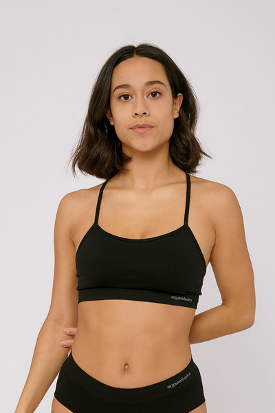 SilverTech™ Active Sports Bra Black by Organic Basics on thegreenlabels