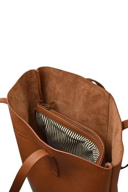 Georgia shopper wild oak soft grain leather by O My Bag on thegreenlabels