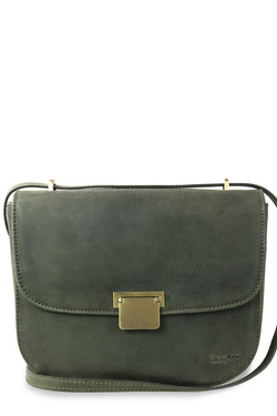 The Meghan green hunter leather by O My Bag on thegreenlabels