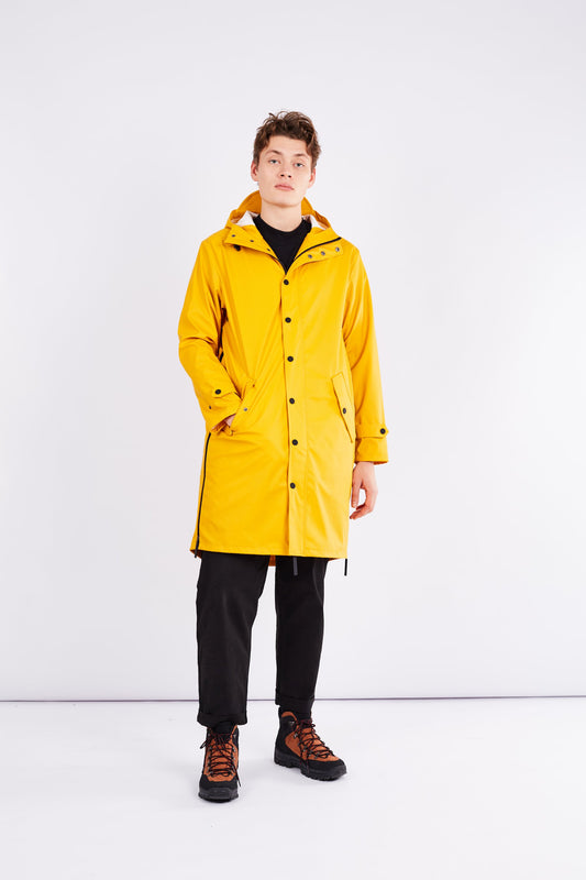 shop original raincoat by maium in golden yellow at thegreenlabels