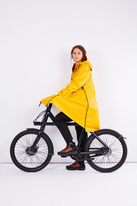 shop original raincoat by maium in golden yellow at thegreenlabels