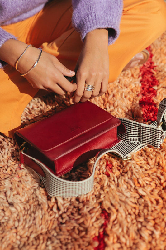 audrey mini ruby by O My Bag on thegreenlabels