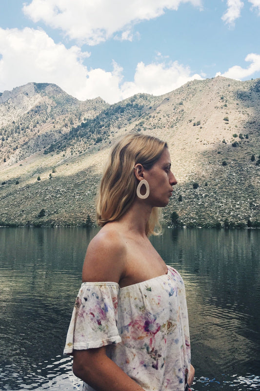 Shop ocean beach earrings by Hello Zephyr on thegreenlabels.com