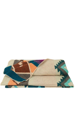 shop native plaid turquoise by alpaca loco at thegreenlabels