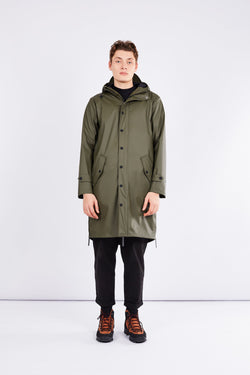 Shop  raincoat original army green by Maium at thegreenlabels