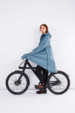  Shop raincoat original blue grey by Maium at thegreenlabels