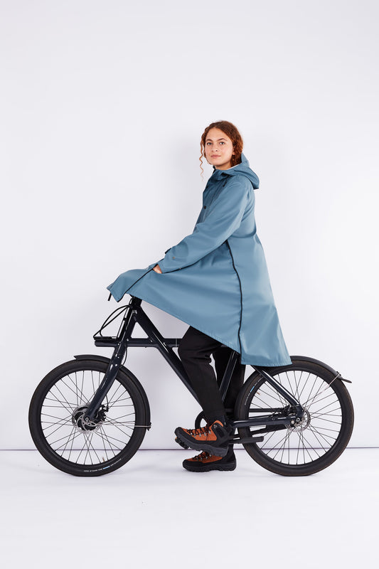  Shop raincoat original blue grey by Maium at thegreenlabels