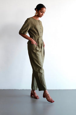 Agnes jumpsuit by Pina Studio on thegreenlabels