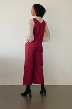 Lou jumpsuit - terracotta by Pina Studio on thegreenlabels