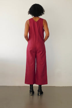 Lou jumpsuit - terracotta by Pina Studio on thegreenlabels