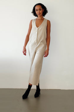 Lou jumpsuit - ecru by Pina Studio on thegreenlabels