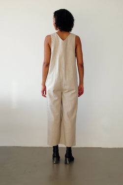 Lou jumpsuit - ecru by Pina Studio on thegreenlabels