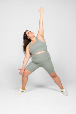 shop paloma bra agave by girlfriend collective at thegreenlabels