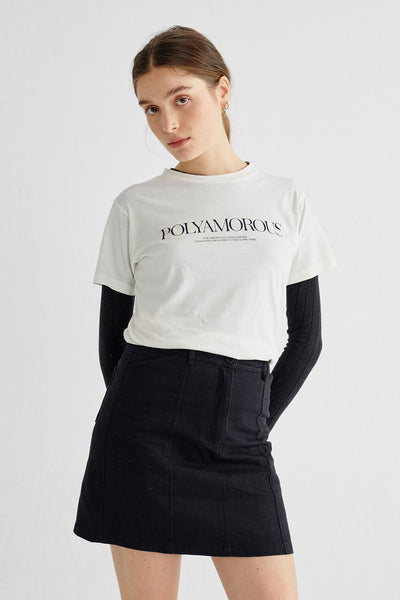 Shop polyamorous t-shirt by Thinking Mu at thegreenlabels