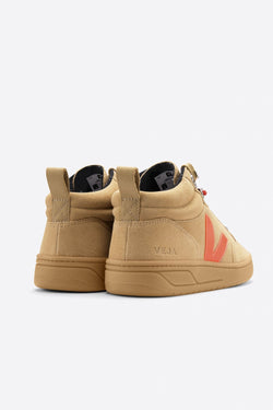 shop roirama sneakers suede desert orange gum sole on thegreenlabels