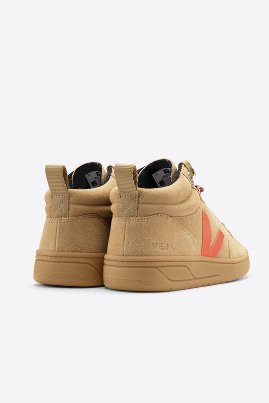 shop roirama sneakers suede desert orange gum sole on thegreenlabels