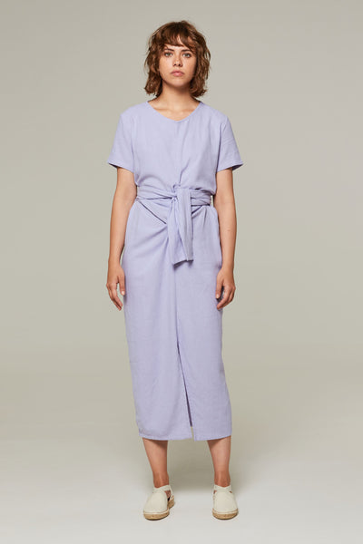 Shop creta dress lavender by Rita Row on thegreenlabels