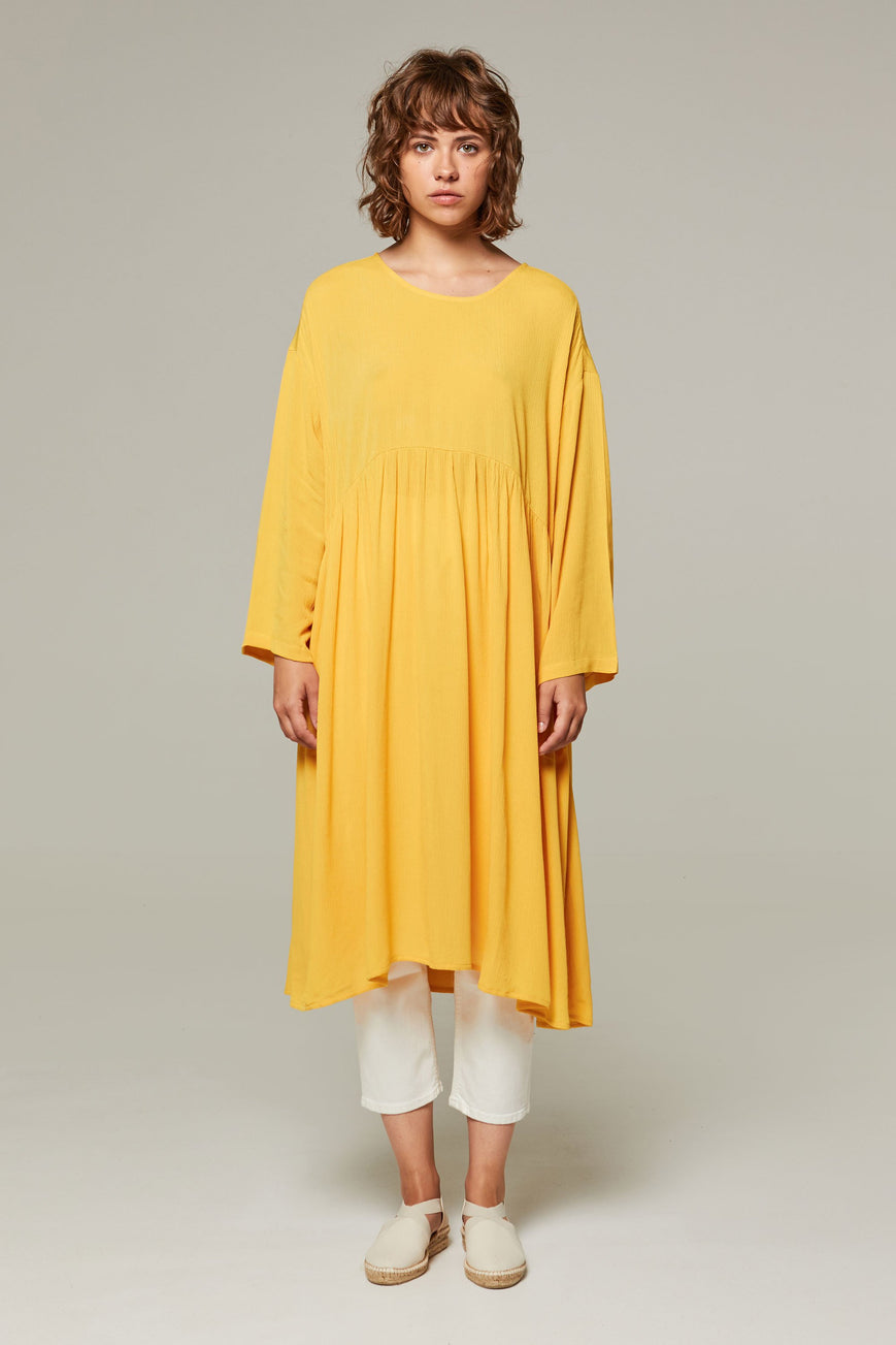 Shop flamenco dress yellow by Rita Row on thegreenlabels