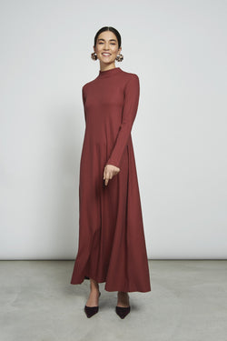 shop rory turtleneck dress rib framboise by jan n june at thegreenlabels
