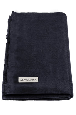 shop woven scarf royal blue by alpaca loco at thegreenlabels