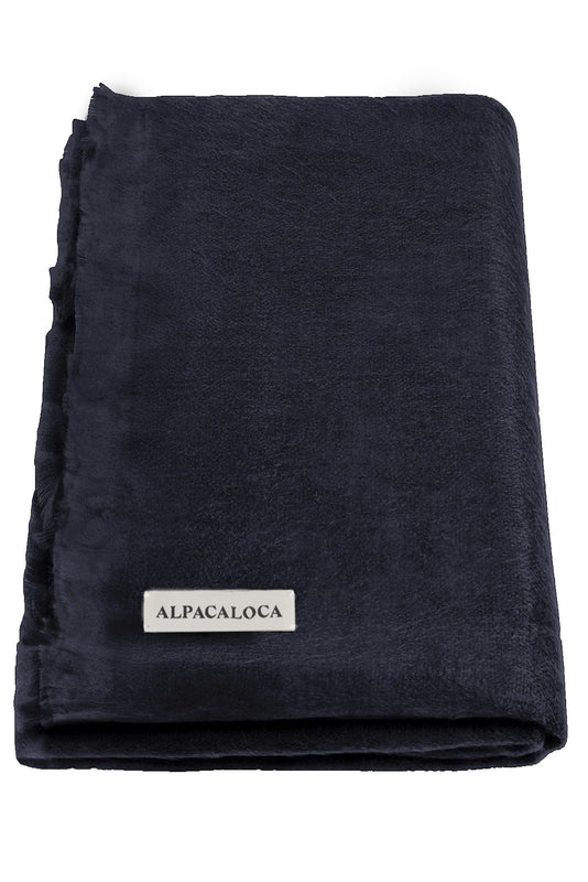 shop woven scarf royal blue by alpaca loco at thegreenlabels