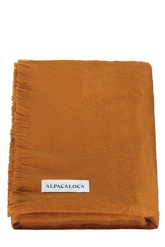 shop woven scarf rust by Alpaca Loca at thegreenlabels