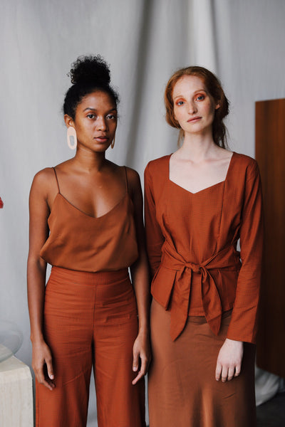 Shop saade top cacao by armedangels at thegreenlabels