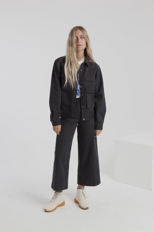 Phantom gypsy black embroidered jacket by thinking mu on thegreenlabels