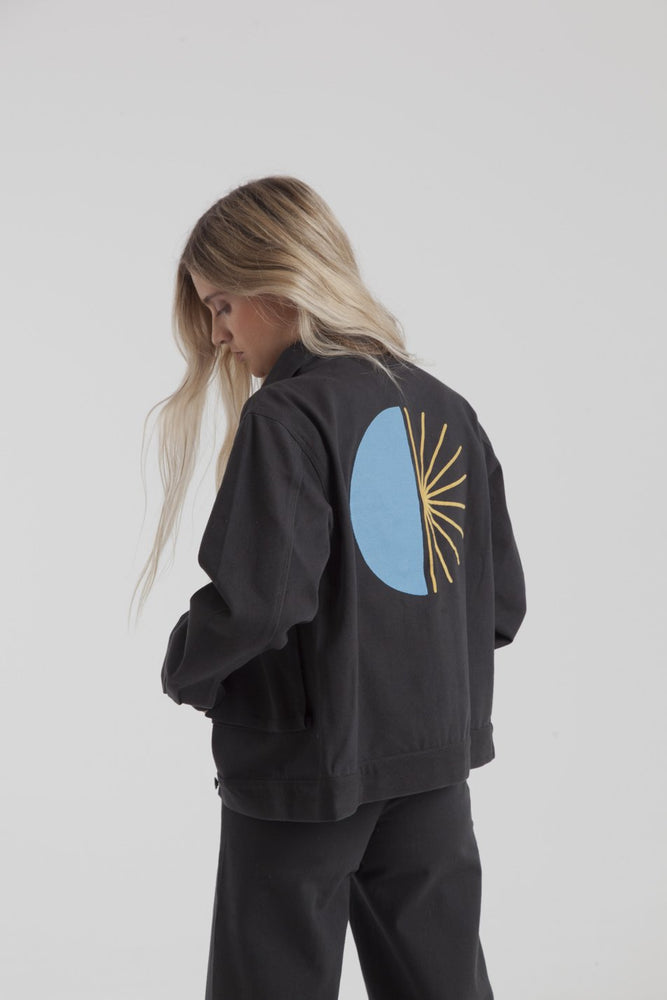 Phantom gypsy black embroidered jacket by thinking mu on thegreenlabels