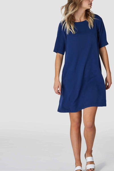 shop ten dress navy by Kings Of Indigo at thegreenlabels