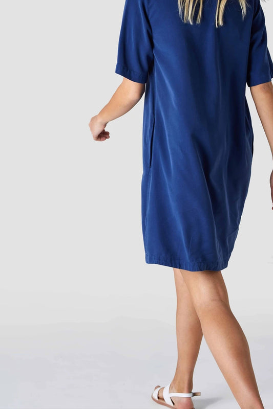 shop ten dress navy by Kings Of Indigo at thegreenlabels