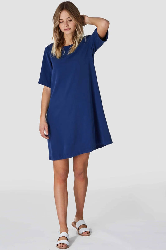 shop ten dress navy by Kings Of Indigo at thegreenlabels