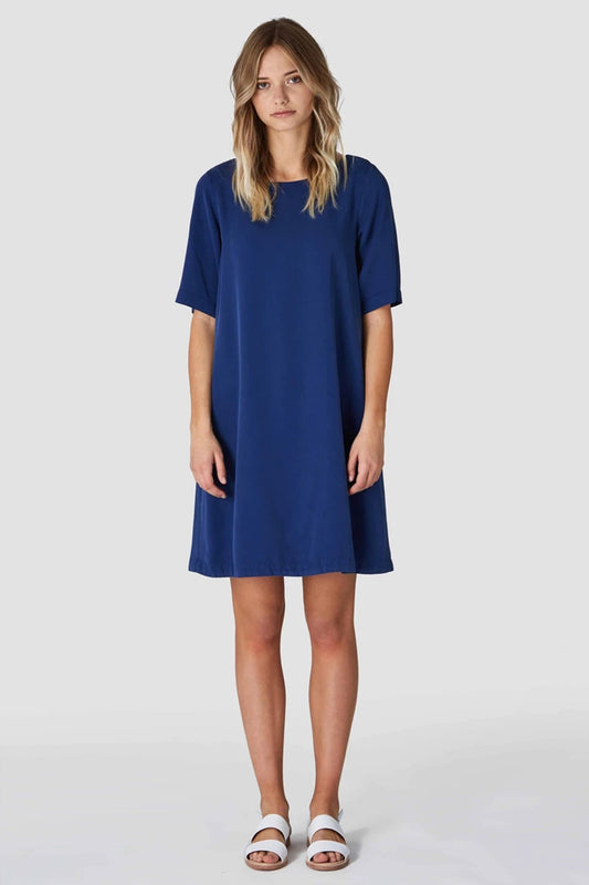shop ten dress navy by Kings Of Indigo at thegreenlabels