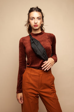 NIK bum bag rooted black by pinqponq on thegreenlabels