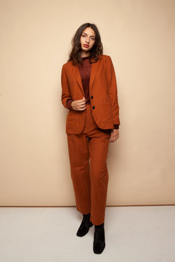 helena blazer eco cognac by Frisur on thegreenlabels