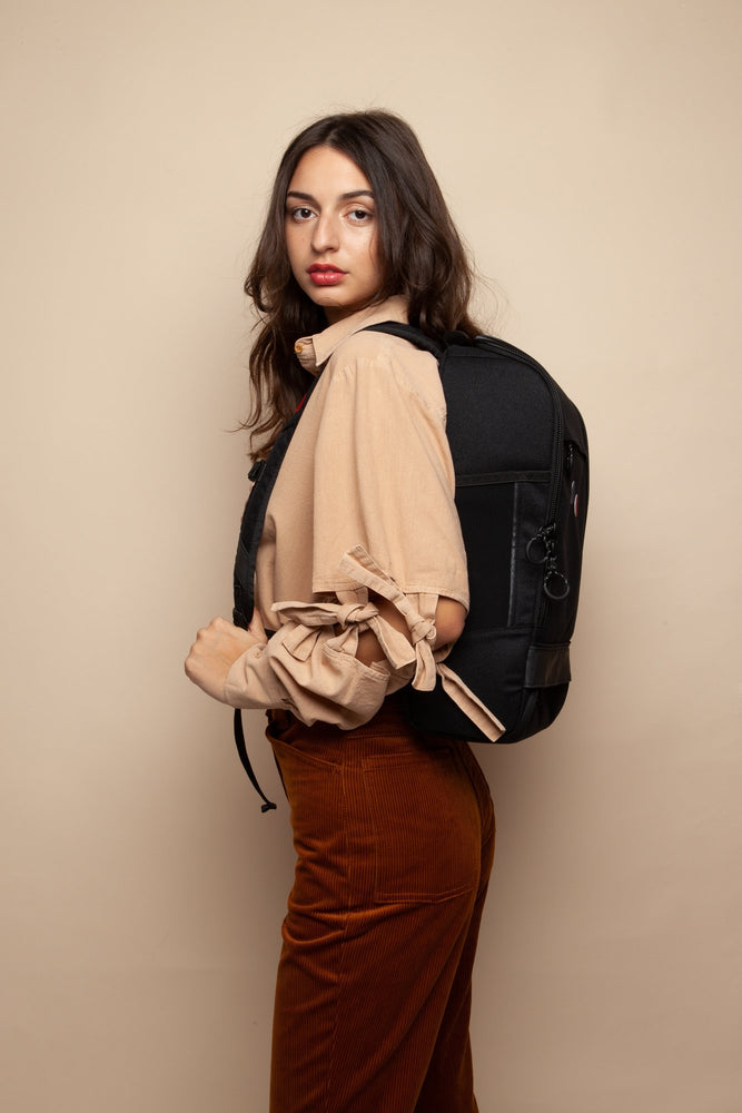 CUBIK backpack rooted black by pinqponq on thegreenlabels