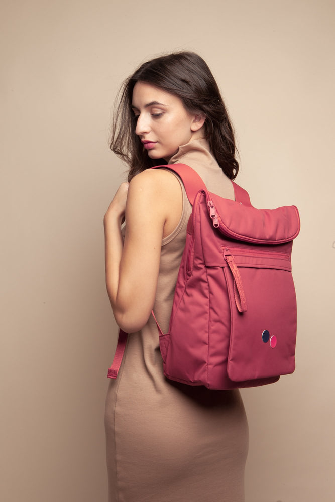 KLAK backpack blur red by pinqponq on thegreenlabels