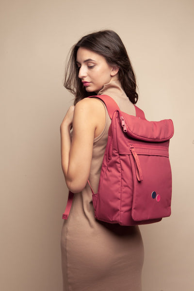 KLAK backpack blur red by pinqponq on thegreenlabels