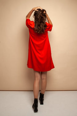 ten dress burnt orange by Kings Of Indigo on thegreenlabels