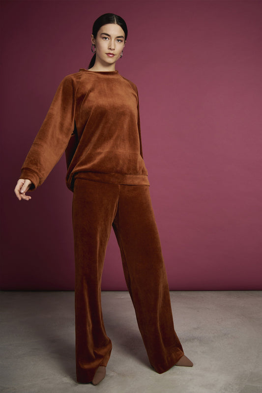 shop toulon o-sweater brick by jan n june at thegreenlabels