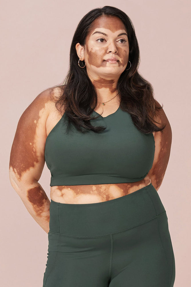 shop topanga bra moss by girlfriend collective at thegreenlabels
