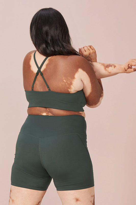 shop topanga bra moss by girlfriend collective at thegreenlabels